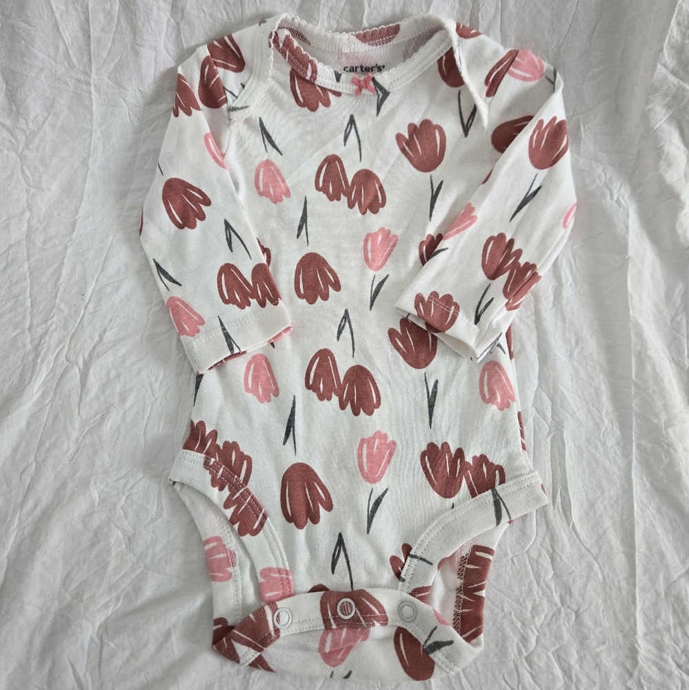 Floral Longsleeve Onesie